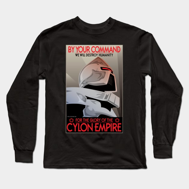 By Your Command Long Sleeve T-Shirt by CuddleswithCatsArt